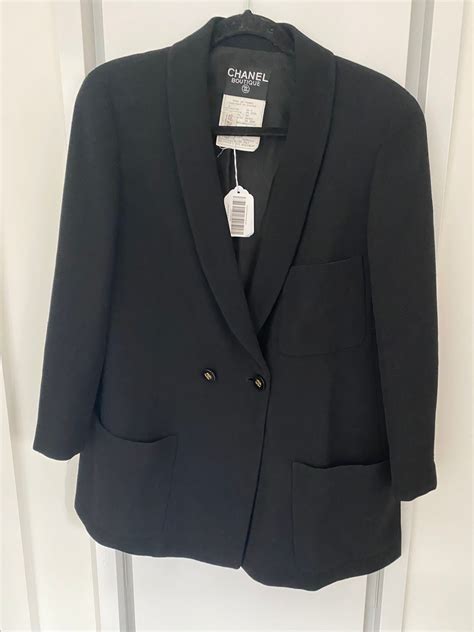 chanel black blazer